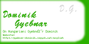 dominik gyebnar business card